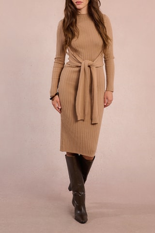 Vestido jersey - Beige - Molly Bracken