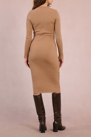 Vestido jersey - Beige - Molly Bracken