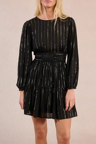 Robe plissée - Noir - Molly Bracken