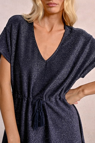 Vestido evasé - Azul marino - Molly Bracken