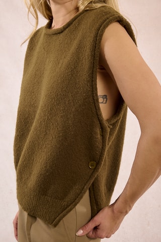 Pull sans manches - Kaki - Molly Bracken