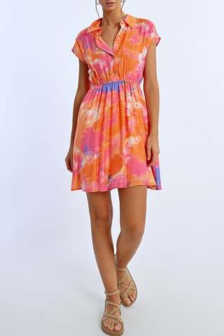 Robe patineuse tie and dye - Orange - Lili X Molly