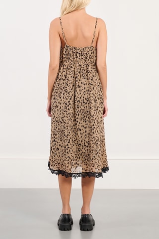 Robe midi - Beige - Lili X Molly