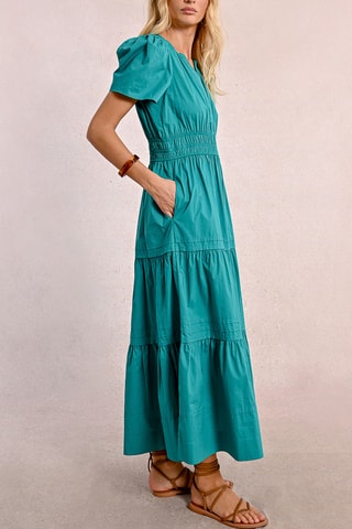 Robe midi - Vert émeraude - Molly Bracken