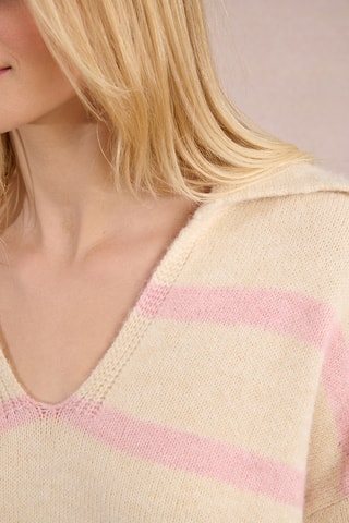 Pull - Ecru et rose - Molly Bracken