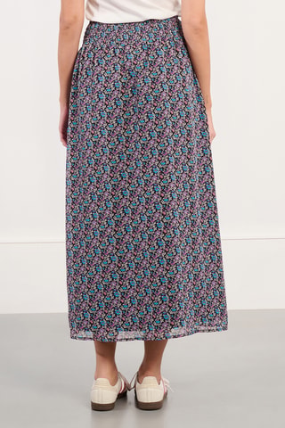 Jupe midi taille haute - Noir - Lili X Molly