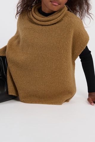 Poncho - Camel - Girl