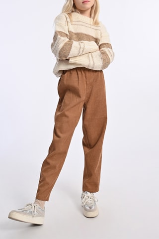 Pantalon paper bag - Camel - Girl