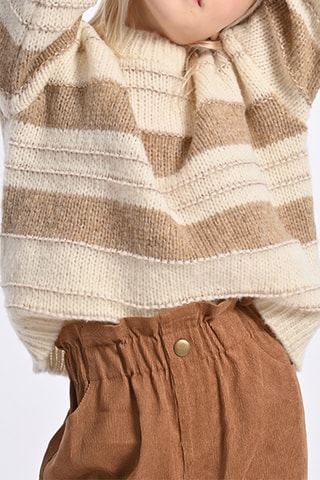 Pantalon paper bag - Camel - Girl