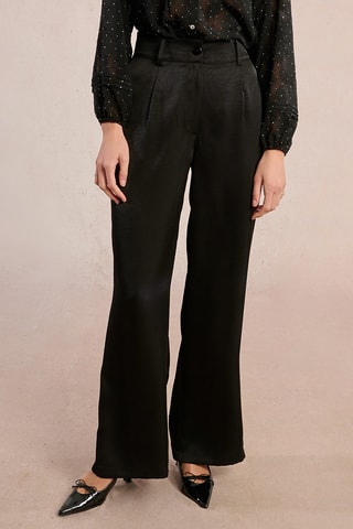 Pantalon droit taille haute - Noir - Molly Bracken
