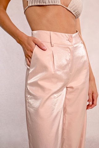 Pantalon taille haute - Rose - Molly Bracken