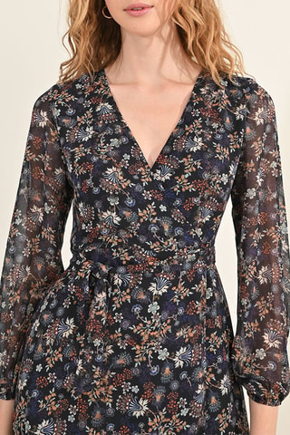 Vestido midi - Negro - Molly Bracken