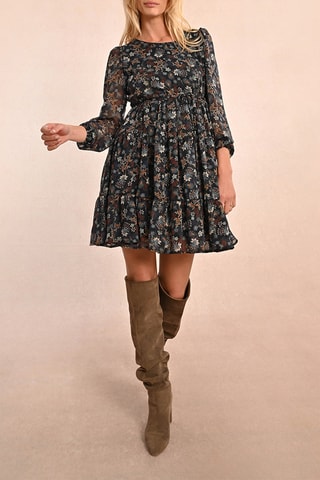 Vestido evasé - Negro - Molly Bracken
