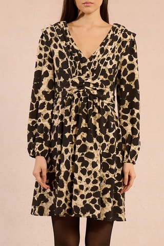 Vestido evasé - Caqui y negro - Molly Bracken