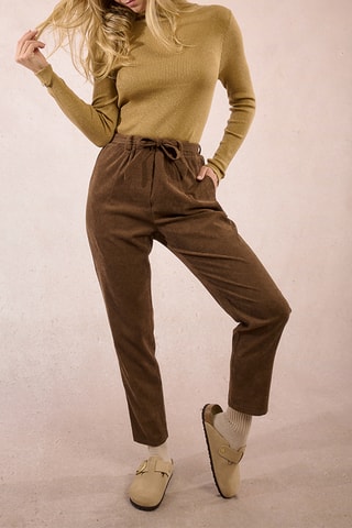 Pantalon en velours - Marron - Molly Bracken