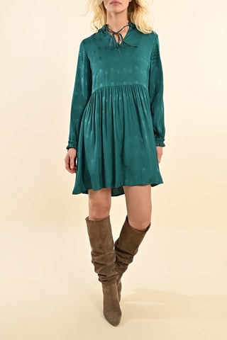 Vestido evasé - Verde oscuro - Molly Bracken