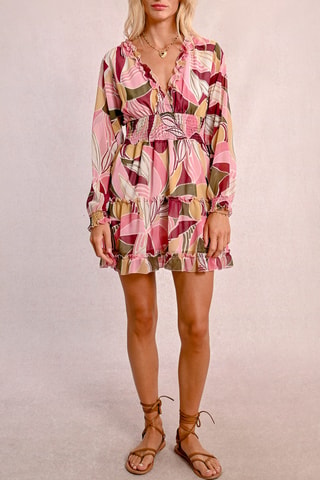 Vestido evasé - Rosa - Molly Bracken