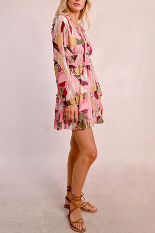 Vestido evasé - Rosa - Molly Bracken