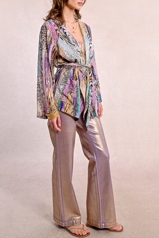 Kimono - Violet et beige - Molly Bracken