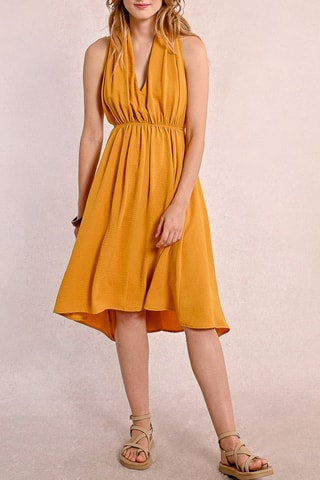 Vestido midi - Amarillo - Molly Bracken