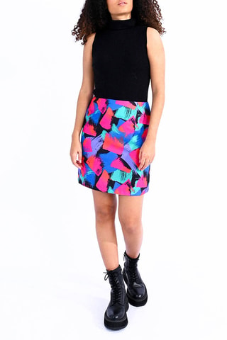 Minijupe taille haute - Noir - Lili X Molly