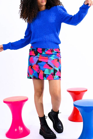 Minijupe taille haute - Noir - Lili X Molly