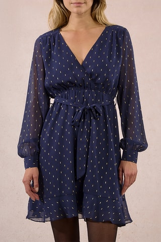 Robe patineuse - Bleu marine - Molly Bracken