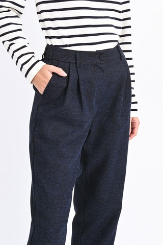 Pantalon cigarette 7/8 - Bleu marine - Molly Bracken