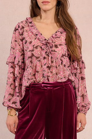 Blouse - Bordeaux - Molly Bracken
