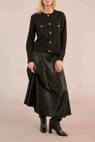 Jupe midi taille haute - Noir - Molly Bracken