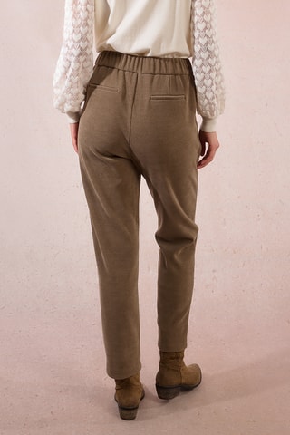 Pantalon carotte en velours - Kaki - Molly Bracken