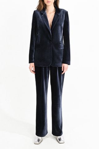 Veste en velours - Bleu marine - Molly Bracken