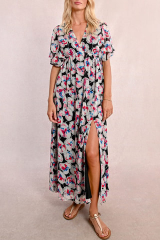 Vestido largo - Blanco y negro - Molly Bracken