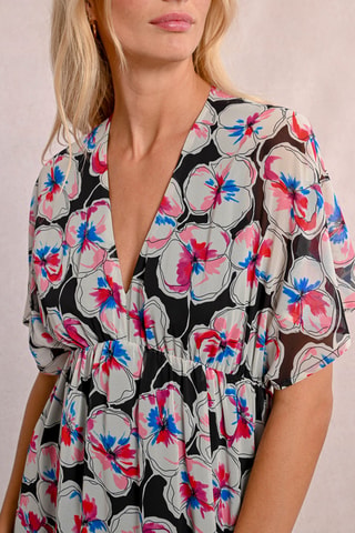 Vestido largo - Blanco y negro - Molly Bracken