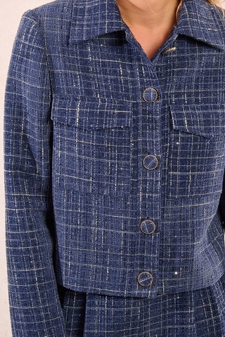 Veste en tweed - Bleu marine - Molly Bracken
