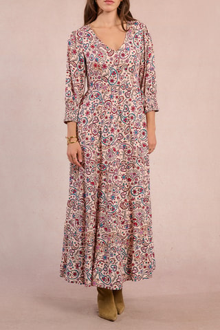 Robe longue - Ivoire et rose - Molly Bracken