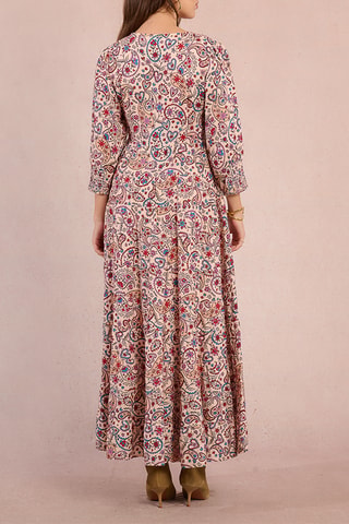 Robe longue - Ivoire et rose - Molly Bracken
