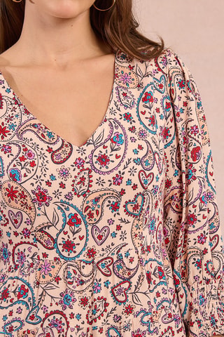 Robe longue - Ivoire et rose - Molly Bracken
