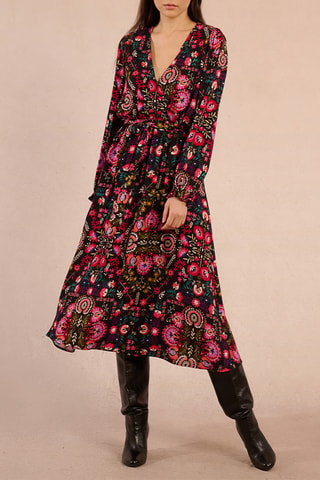 Vestido midi - Negro - Molly Bracken