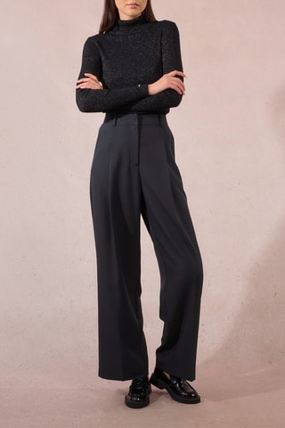 Pantalon large - Gris foncé - Molly Bracken