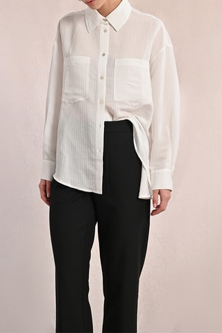 Pantalon droit taille haute - Noir - Molly Bracken
