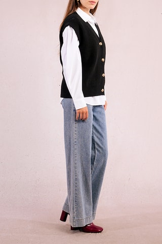 Gilet sans manches - Noir - Molly Bracken
