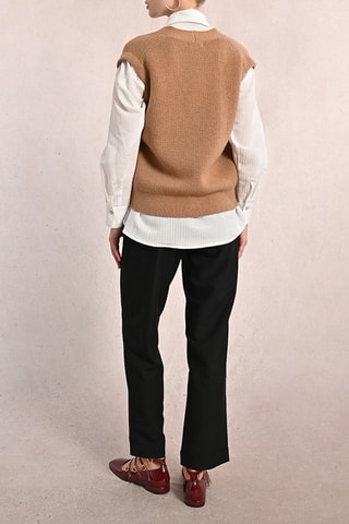Gilet sans manches - Camel - Molly Bracken