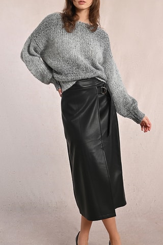 Jupe portefeuille - Noir - Molly Bracken