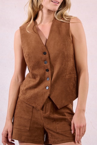 Gilet de costume - Marron - Molly Bracken