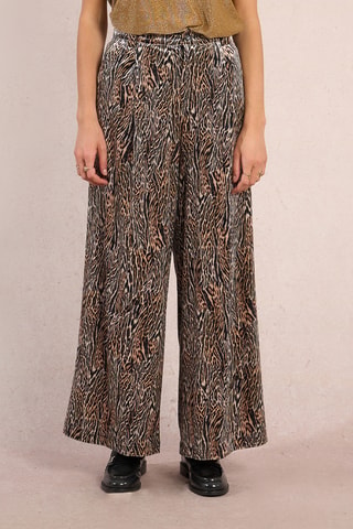 Pantalon large en velours - Camel - Molly Bracken