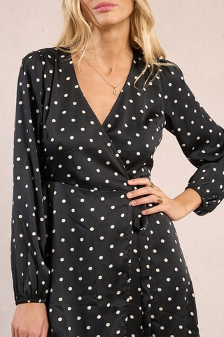 Robe portefeuille - Noir - Molly Bracken