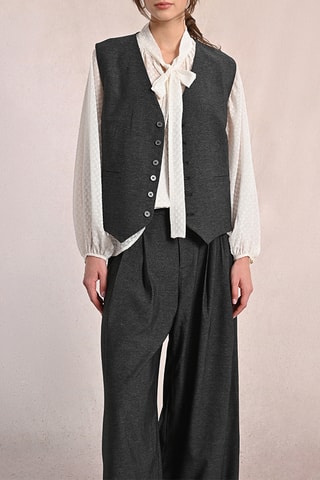 Gilet de costume - Gris foncé - Molly Bracken