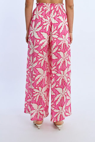 Pantalon large taille haute - Rose - Lili X Molly