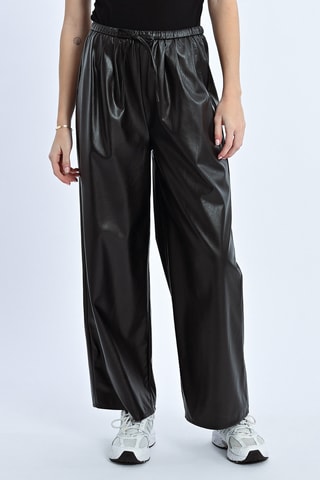 Pantalon large taille haute - Noir - Lili X Molly